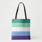 LGBTQ Gay Mannen Pride Flag Tote Bag (Voorkant)