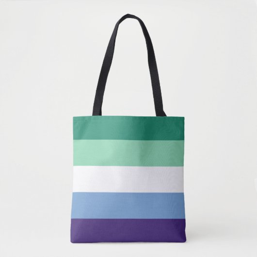 LGBTQ Gay Mannen Pride Flag Tote Bag (Voorkant)