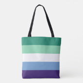 LGBTQ Gay Mannen Pride Flag Tote Bag (Achterkant)