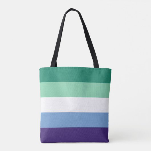 LGBTQ Gay Mannen Pride Flag Tote Bag (Achterkant)