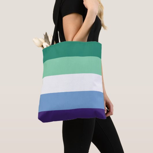LGBTQ Gay Mannen Pride Flag Tote Bag (Dichtbij)
