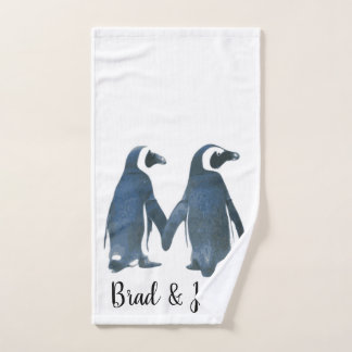 LGBTQ Gay Pinguïns in Liefde Handdoek