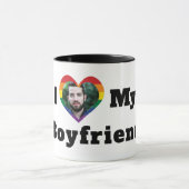 LGBTQ Gay Pride Aangepaste Foto van mijn vriend Mok (Midden)