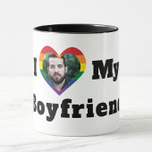 LGBTQ Gay Pride Aangepaste Foto van mijn vriend Mok