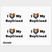 LGBTQ Gay Pride Aangepaste Foto van mijn vriend Rechthoekige Sticker (Vel)