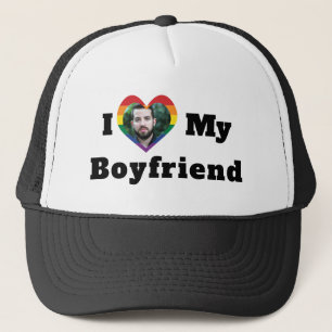 LGBTQ Gay Pride Aangepaste Foto van mijn vriend Trucker Pet