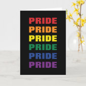 LGBTQ Gay Pride Aanpasbare Herhaalde Tekst Kaart (Gele Bloem)