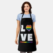 LGBTQ Gay Pride Flag Distress Grunge Love Schort (Gedragen)