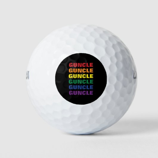 LGBTQ Gay Pride Fun en Funny Gay Oom Goom Golfballen (Voorkant)