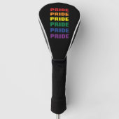 LGBTQ Gay Pride  Herhaalde tekst Golfheadcover (Voorkant)