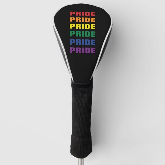 LGBTQ Gay Pride Herhaalde tekst Golfheadcover (Voorkant)