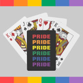 LGBTQ Gay Pride  Herhaalde tekst Pokerkaarten