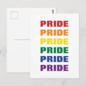 LGBTQ Gay Pride  Herhalende Tekst Briefkaart (Voorkant / Achterkant)