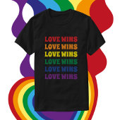 LGBTQ Gay Pride Herhalende Tekst T-shirt
