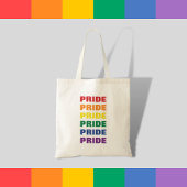 LGBTQ Gay Pride  Herhalende Tekst Tote Bag