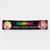 LGBTQ+ Gay Pride Parade en Evenementenbanner Spandoek (Horizontaal)