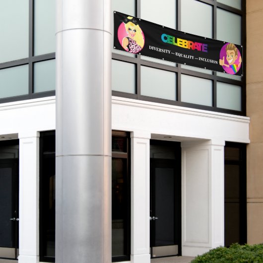 LGBTQ+ Gay Pride Parade en Event Banner (Buitenkant Gebouw)