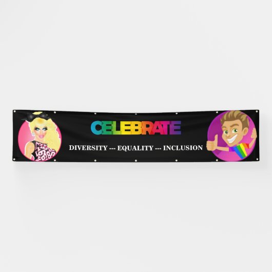 LGBTQ+ Gay Pride Parade en Event Banner (Horizontaal)