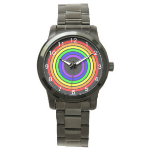 LGBTQ GAY PRIDE RAINBOW COLOREN TIJD VOOR GELIJKHE HORLOGE