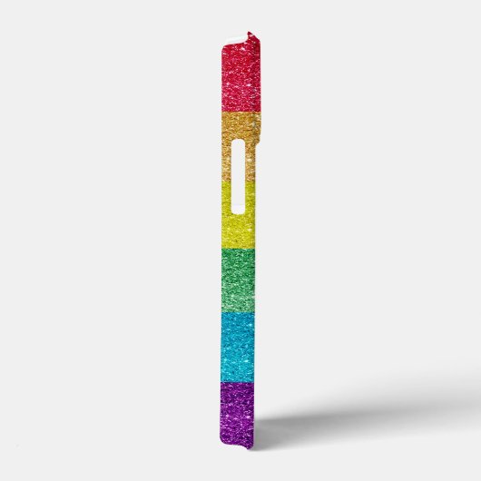 LGBTQ Gay Pride Rainbow Glitter Flag Case-Mate iPhone Case (Achterkant / Rechts)