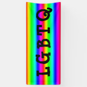 LGBTQ Gay Pride Rainbow Parade Banner (Verticaal)