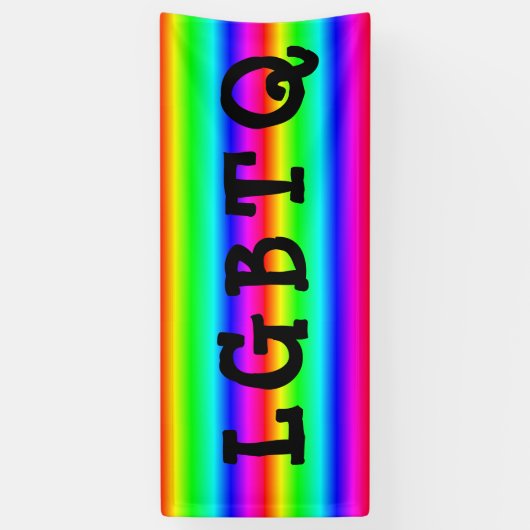 LGBTQ Gay Pride Rainbow Parade Banner (Verticaal)