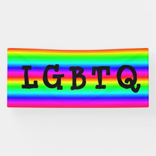 LGBTQ Gay Pride Rainbow Parade Banner (Horizontaal)