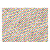 LGBTQ Gay Pride Rainbow Typography Patroon Tafelkleed (Voorkant (Horizontaal))