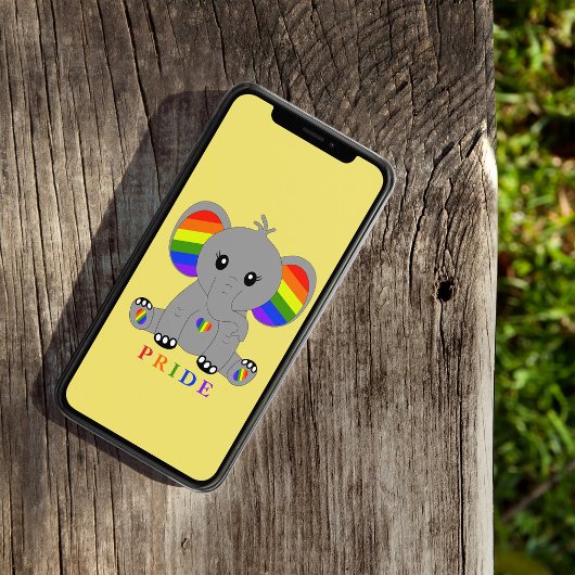LGBTQ gay pride - schattige olifant met regenboogv Case-Mate iPhone Case