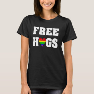 Lgbtq gay regenboog hart liefde regenboog hart voo t-shirt