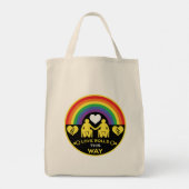 LGBTQ Gay Rolstoel Disability Pride Tote Bag (Achterkant)