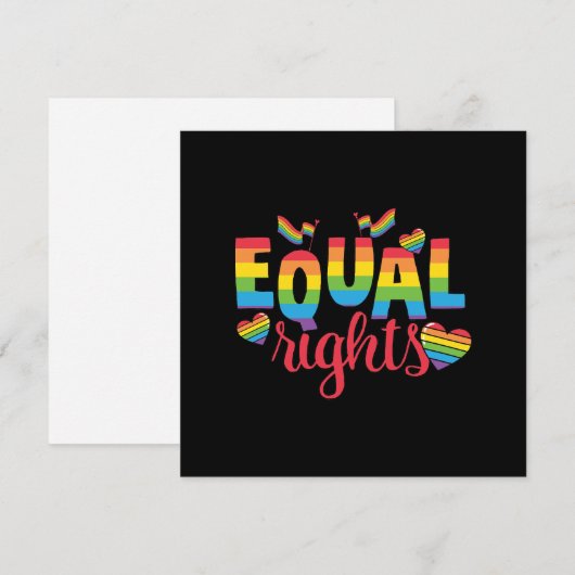 LGBTQ - Gelijke rechten - Rainbow Colors (Voorkant / Achterkant)
