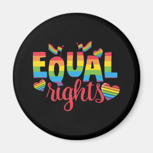 LGBTQ - Gelijke rechten - Rainbow Colors Magneet