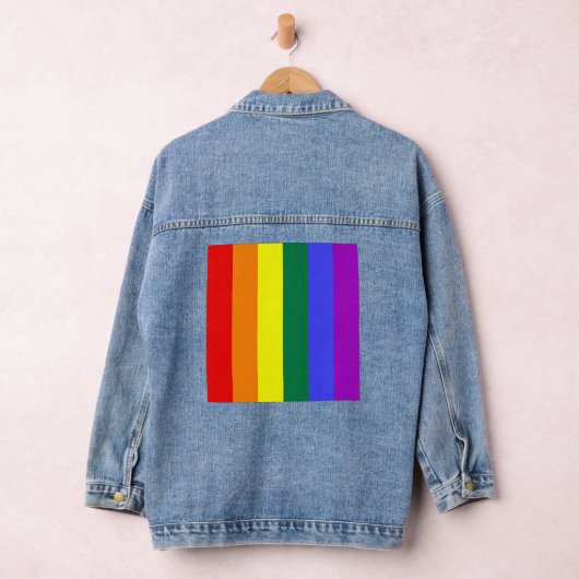 LGBTQ+ GELIJKHEID REGENBOOGVLAG DENIM JACKET (Hangar)