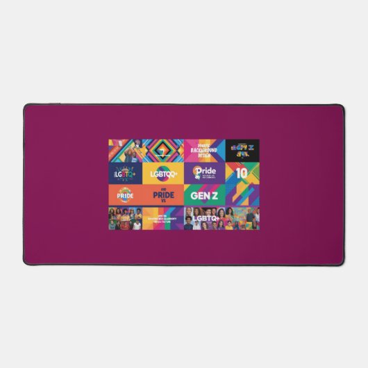 LGBTQ+ & Gen Z Computer Muismat door ShelloCB Bureaumat (Voorkant)
