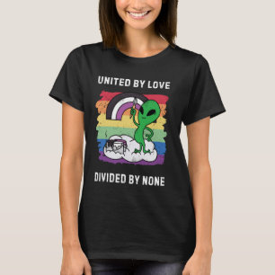 LGBTQ Genderqueer Flag Alien Pride Month Verenigd T-shirt