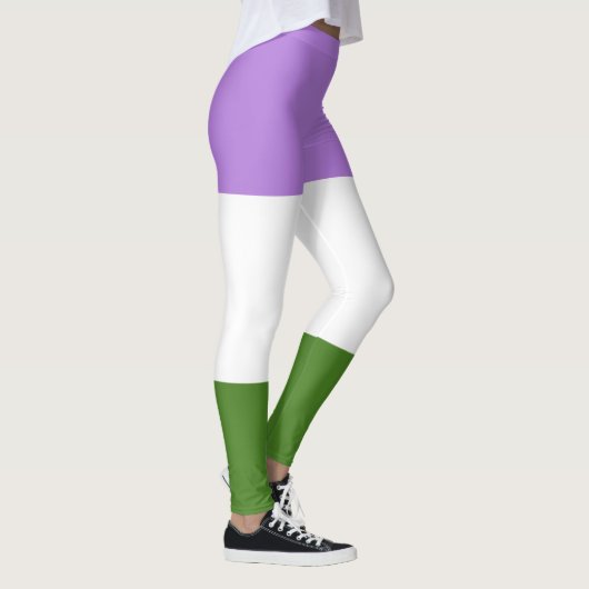 LGBTQ Genderqueer Pride Vlag Leggings (Rechts)