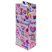LGBTQ Gift Bag Wijn Cadeautas (Achterkant Gekanteld)
