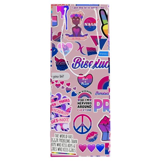 LGBTQ Gift Bag Wijn Cadeautas (Achterkant)
