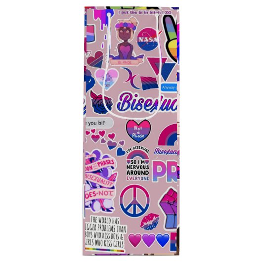 LGBTQ Gift Bag Wijn Cadeautas (Voorkant)