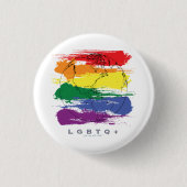 LGBTQ+ Global ProAF Ronde Button 3,2 Cm (Voorkant)