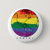LGBTQ+ Global ProAF Ronde Button 5,7 Cm (Voorkant)