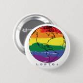 LGBTQ+ Global ProAF Ronde Button 5,7 Cm (Voorkant /achterkant)