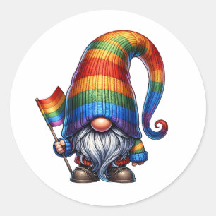 LGBTQ+ Gnoom Decor Ronde Sticker