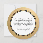 LGBTQ Gold Modern Bedankt Notitie Uitnodiging (Achterkant)