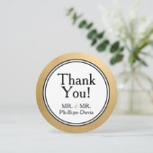 LGBTQ Gold Modern Blank Bedankt Notitie Uitnodigin Kaart (Staand voorkant)