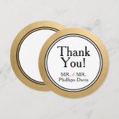 LGBTQ Gold Modern Blank Bedankt Notitie Uitnodigin Kaart (Voorkant / Achterkant)