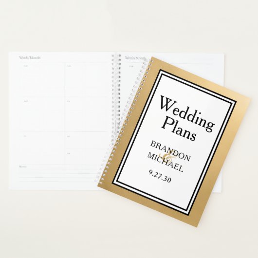 LGBTQ Gold Modern Wedding Planner (Display)