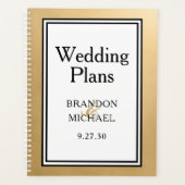 LGBTQ Gold Modern Wedding Planner (Voorkant)