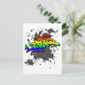 LGBTQ Graffiti | LGBTQ+ Pride Postkarte Briefkaart (Staand voorkant)